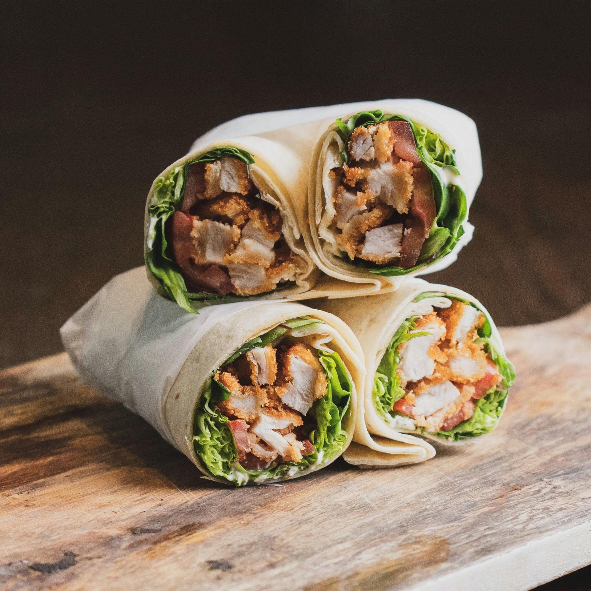 Wrap au poulet grillé